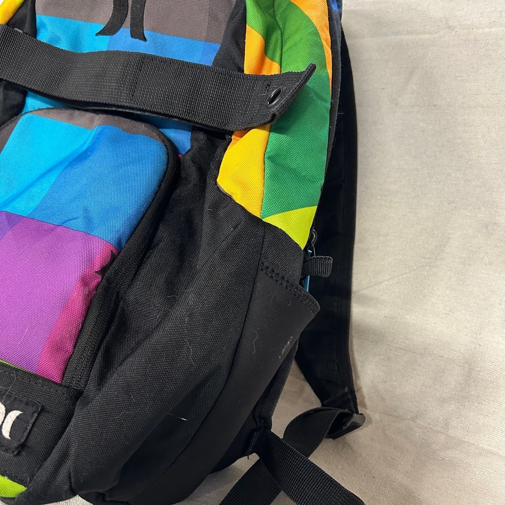 Hurley Colorful Patchwork Backpack - image 3